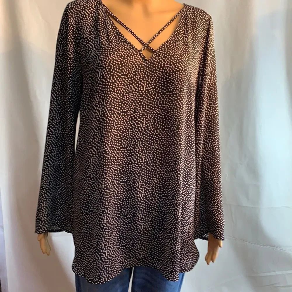Express Medium 100% Polyester Long Tunic Top